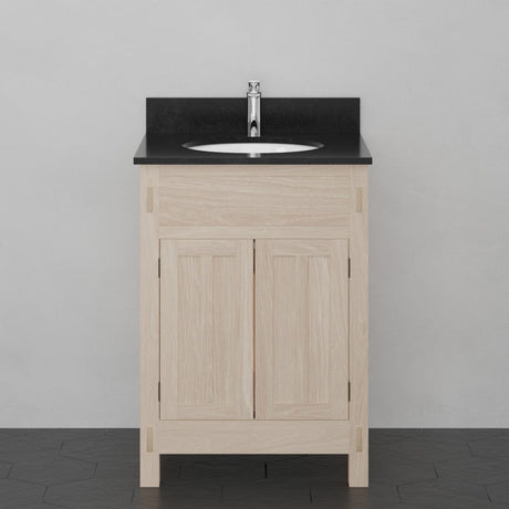 24" Mission Unfinished Red Oak Vanity for Undermount Sink - 34" Height