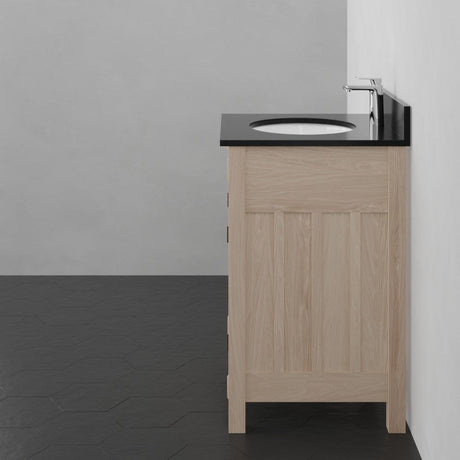 24" Mission Unfinished Red Oak Vanity for Undermount Sink - 34" Height