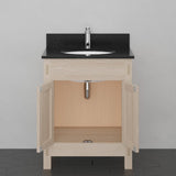 24" Mission Unfinished Red Oak Vanity for Undermount Sink
