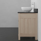 24" Mission Unfinished Red Oak Vanity for Vessel Sink