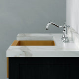 24" Murray Cast Concrete Smooth Apron Single-Bowl Farmhouse Sink - Vintage Brown