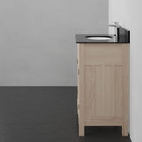 24" Narrow Mission Unfinished Red Oak Vanity for Undermount Sink - 34" Height