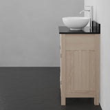 24" Narrow Mission Unfinished Red Oak Vanity for Vessel Sink - 34" Height