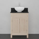 24" Narrow Mission Unfinished Red Oak Vanity for Vessel Sink - 34" Height