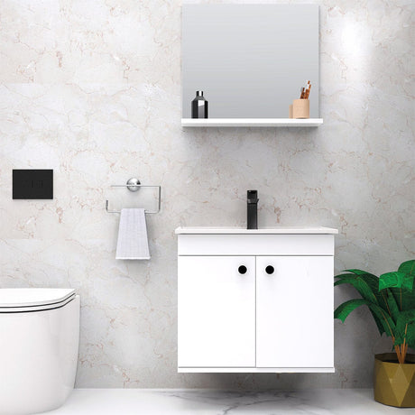 24" Osbourne Wall-Mount Vanity Cabinet with Mirror and Sink