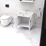 24" Osbourne Wall-Mount Vanity Cabinet with Mirror and Sink