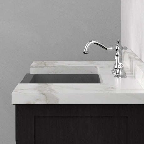 24" Ramis Cast Concrete Smooth Apron Single-Bowl Farmhouse Sink with Top Lip - Dusk Grey