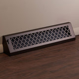 24" Solid Steel Tuscan Baseboard Register