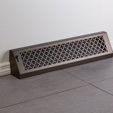 24" Solid Steel Victorian Baseboard Register