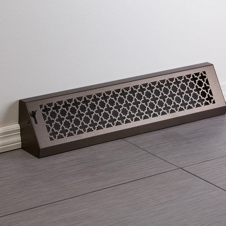 24" Solid Steel Victorian Baseboard Register