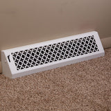24" Solid Steel Victorian Baseboard Register