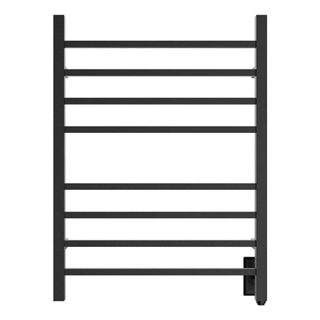 24" Tall 8 Square Bar Hardwired/Plug-in Wall-Mount Towel Warmer