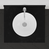 24" Unpainted Shaker Poplar Wood Vanity for Vessel Sink - 34" Height