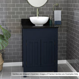 24" Unpainted Shaker Poplar Wood Vanity for Vessel Sink - 34" Height