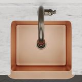 25" Wheaton Copper Hammered Apron Single-Bowl Farmhouse Sink