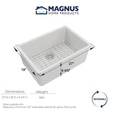 27” Fosco Single-Bowl Undermount Sink