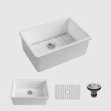 27” Fosco Single-Bowl Undermount Sink