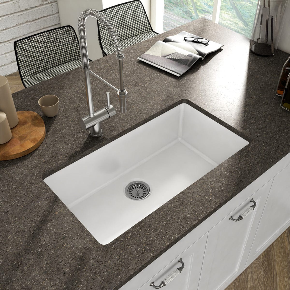 27” Fosco Single-Bowl Undermount Sink
