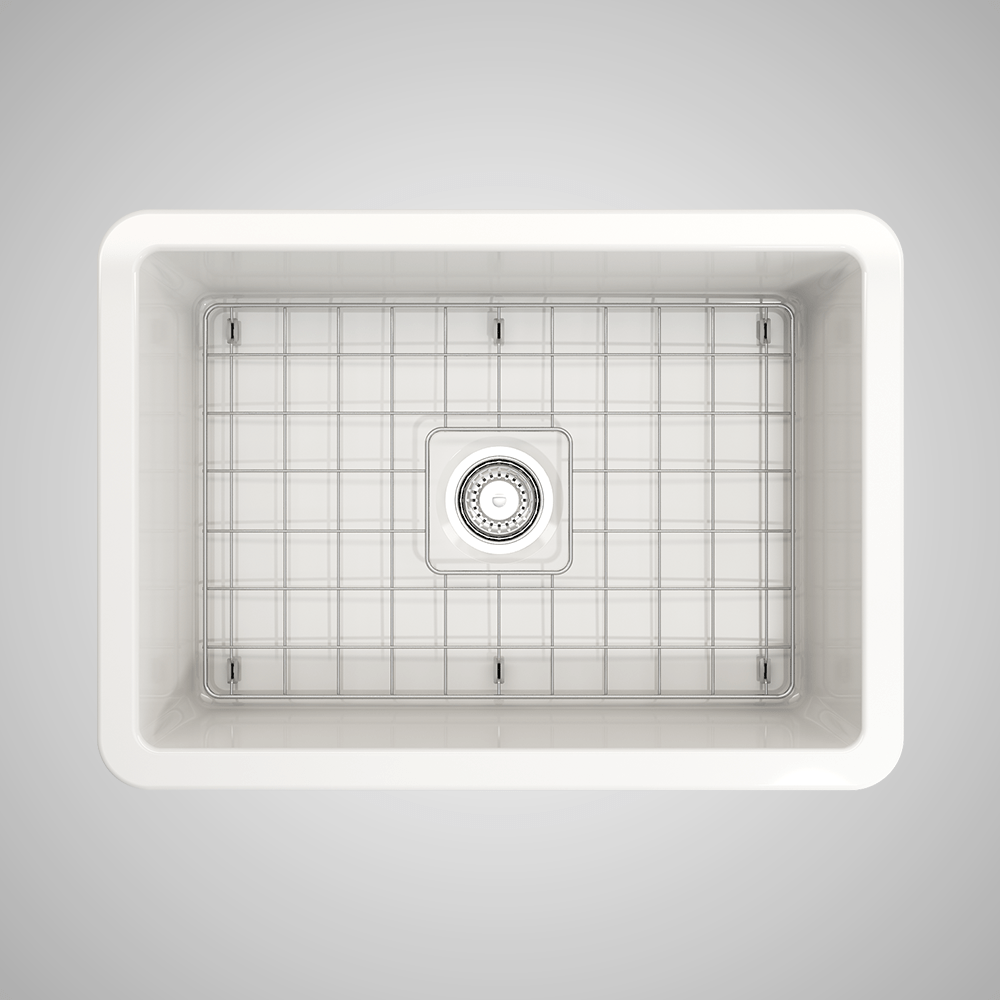 27" Treper Fireclay Single-Bowl Undermount Kitchen Sink