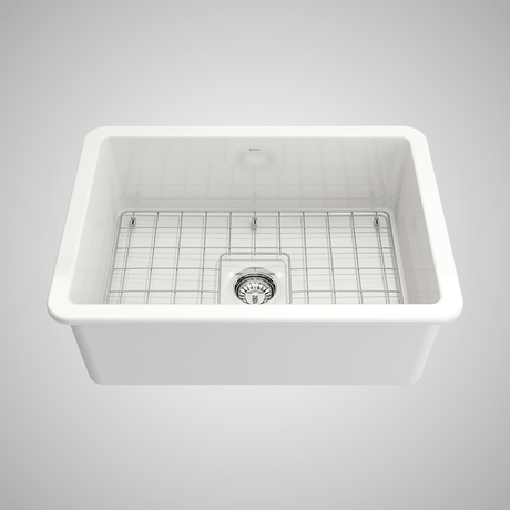 27" Treper Fireclay Single-Bowl Undermount Kitchen Sink