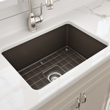27" Treper Fireclay Single-Bowl Undermount Kitchen Sink