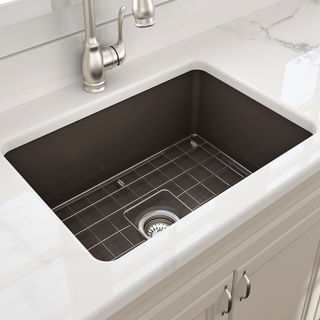 27" Treper Fireclay Single-Bowl Undermount Kitchen Sink
