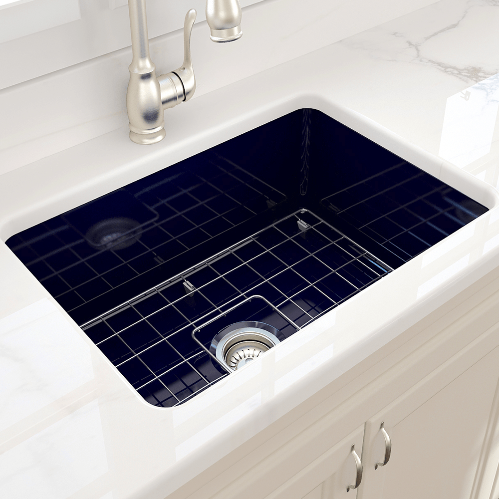 27" Treper Fireclay Single-Bowl Undermount Kitchen Sink