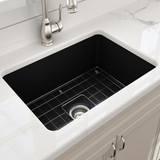 27" Treper Fireclay Single-Bowl Undermount Kitchen Sink