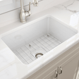 27" Treper Fireclay Single-Bowl Undermount Kitchen Sink