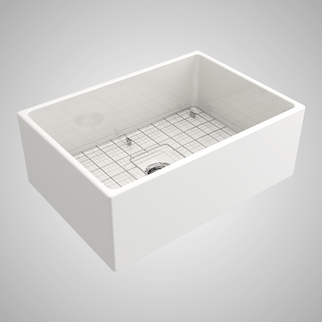 27" Vancovia Fireclay Single-Bowl Farmhouse Sink