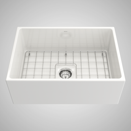 27" Vancovia Fireclay Single-Bowl Farmhouse Sink