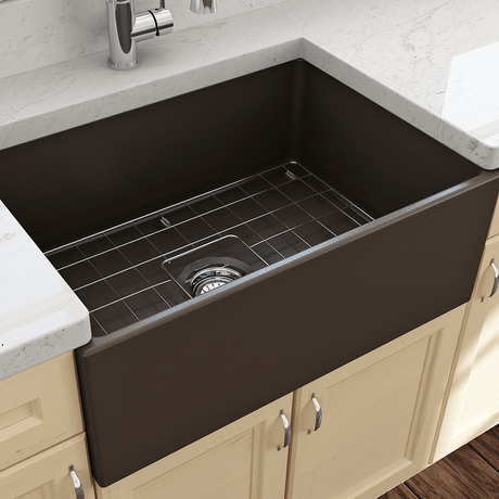 27" Vancovia Fireclay Single-Bowl Farmhouse Sink