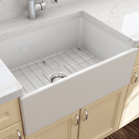 27" Vancovia Fireclay Single-Bowl Farmhouse Sink