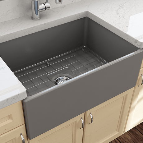 27" Vancovia Fireclay Single-Bowl Farmhouse Sink