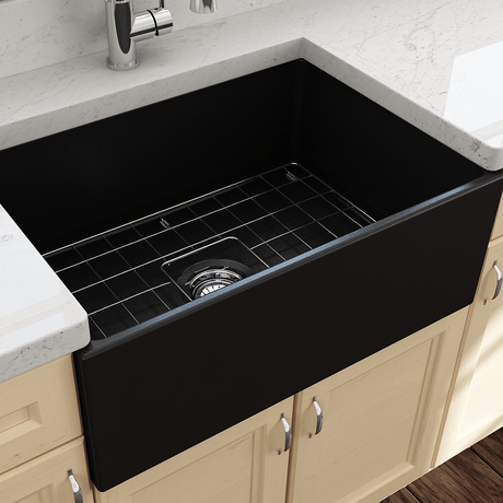 27" Vancovia Fireclay Single-Bowl Farmhouse Sink