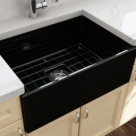 27" Vancovia Fireclay Single-Bowl Farmhouse Sink