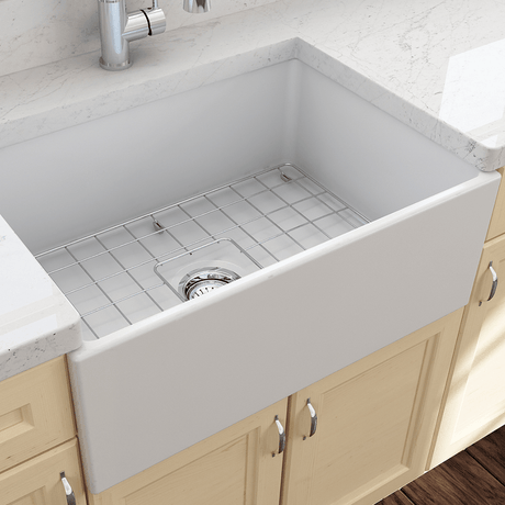 27" Vancovia Fireclay Single-Bowl Farmhouse Sink
