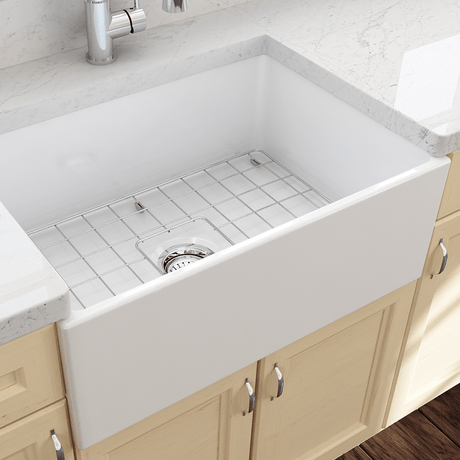 27" Vancovia Fireclay Single-Bowl Farmhouse Sink