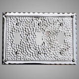 3 Gang Toggle Wall Switch Plate - Hammered Design