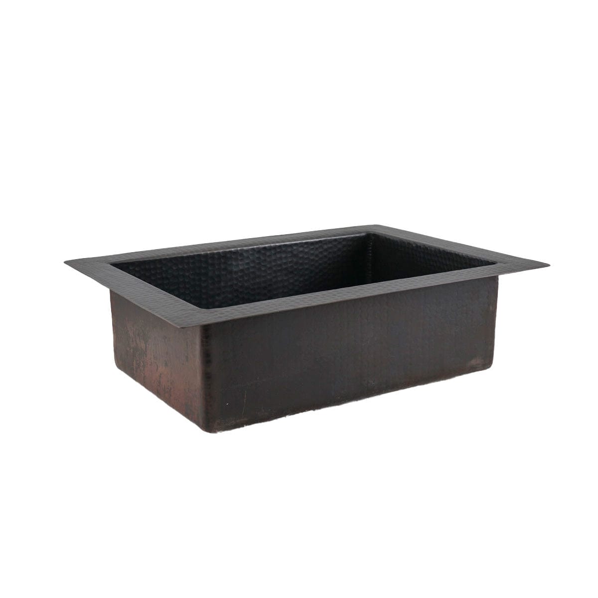 30" Acapulco Hammered Copper Single-Bowl Drop-In Kitchen Sink