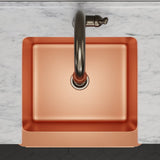 30" Ashland Copper Vine Design Single-Bowl Farmhouse Sink