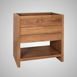 30" Avellino Vanity Cabinet for Rectangular Undermount Sink - Natural Teak