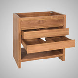 30" Avellino Vanity Cabinet for Rectangular Undermount Sink - Natural Teak