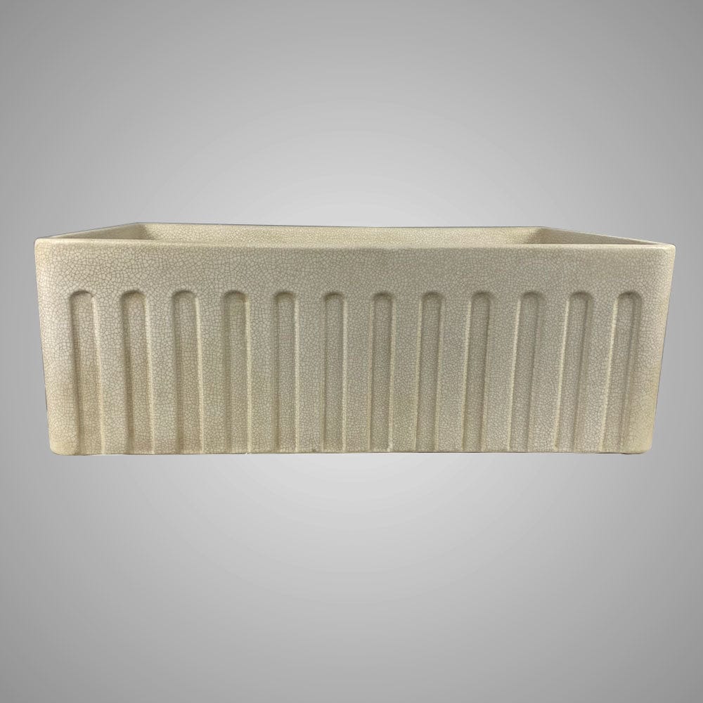 30" Candler Handcrafted Single-Bowl Smooth Apron Fireclay Farmhouse Sink