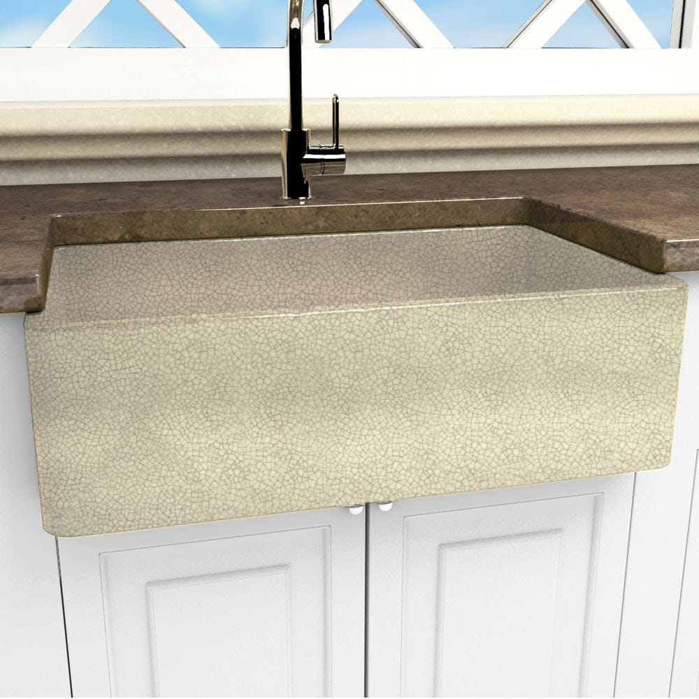 30" Candler Handcrafted Single-Bowl Smooth Apron Fireclay Farmhouse Sink