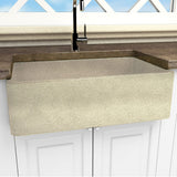 30" Candler Handcrafted Single-Bowl Smooth Apron Fireclay Farmhouse Sink