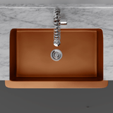 30" Dolton Smooth Copper Single-Bowl Farmhouse Sink