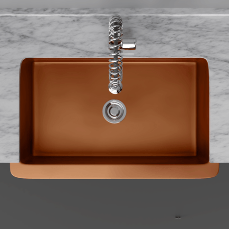 30" Dolton Smooth Copper Single-Bowl Farmhouse Sink