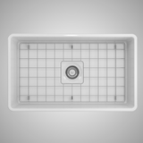 30" Dreason Fireclay Single-Bowl Farmhouse Kitchen Sink