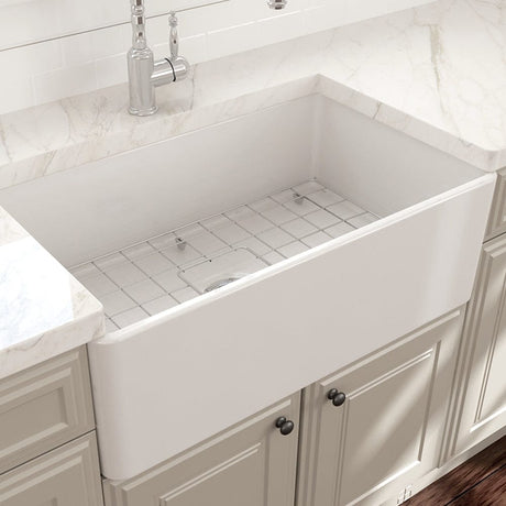 30" Dreason Fireclay Single-Bowl Farmhouse Kitchen Sink